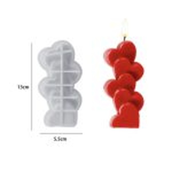 قالب قلب چهارتایی