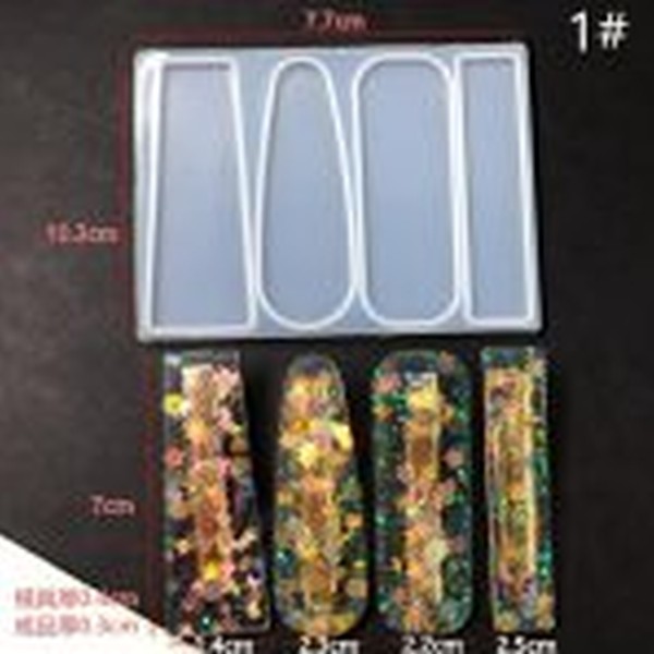 قالب سیلیکونی گیره مو