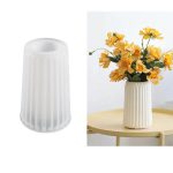 قالب گلدان ۱۵سانتی مدل شیاردار