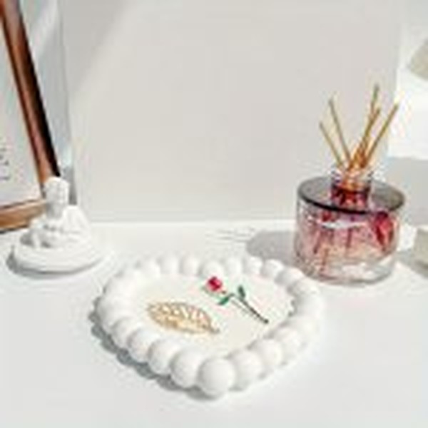 قالب سیلیکونی قلب مرواریدی