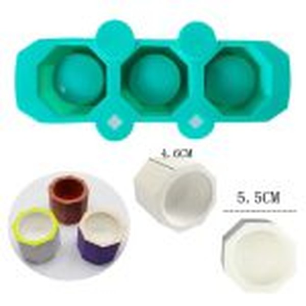 قالب گلدان سه عددی شش ضلعی