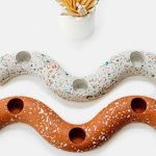 Two Model Spiral Glass Mould