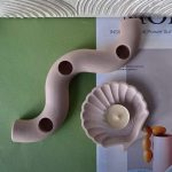 Two Model Spiral Glass Mould