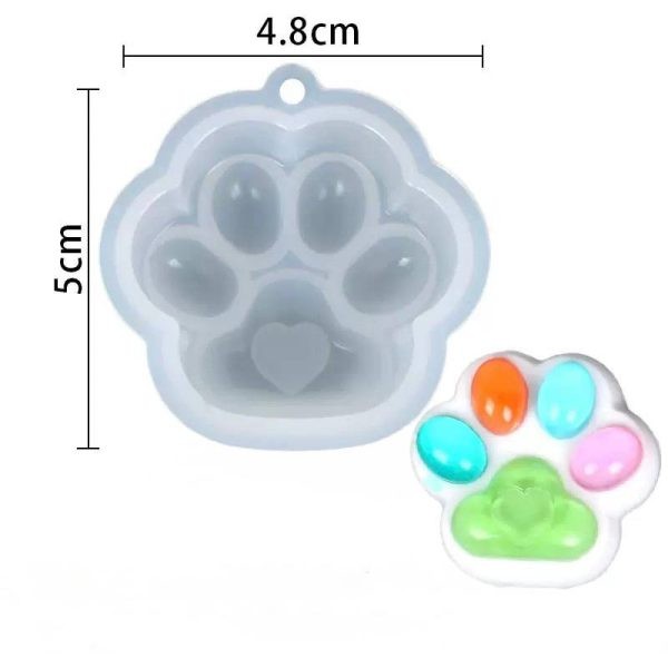 قالب سیلیکونی پنجه گربه