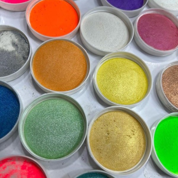 رنگ پودری صدفی کروم شب رنگ فلزی