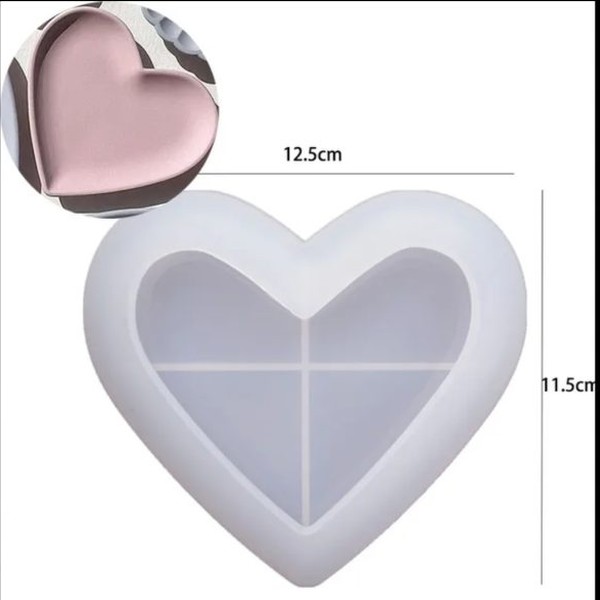 قالب بشقاب قلب