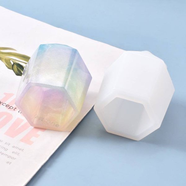 قالب سیلیکونی جامدادی و لیوان کریستال