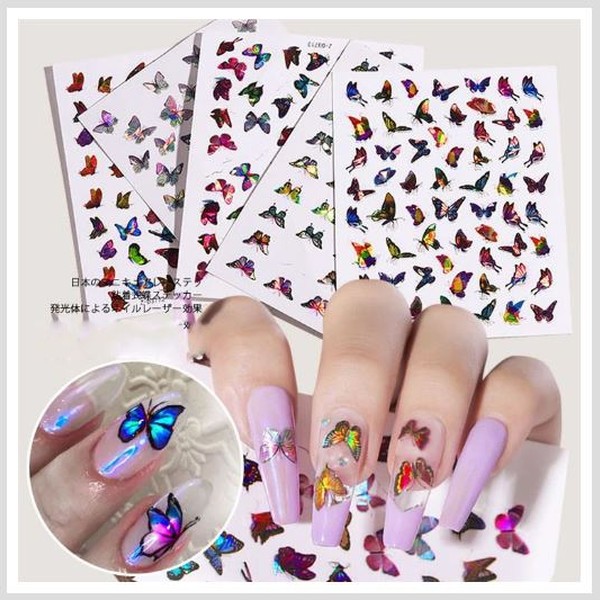 استیکر هولوگرامی پروانه 64 عددی