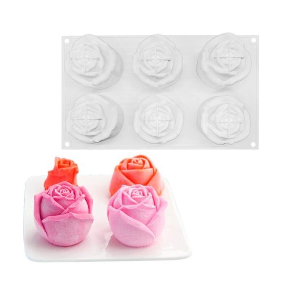 قالب گل رز ۶عددی