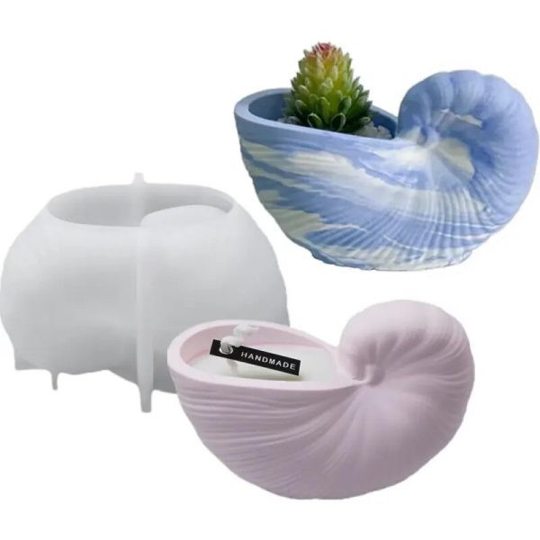 قالب گلدان حلزونی