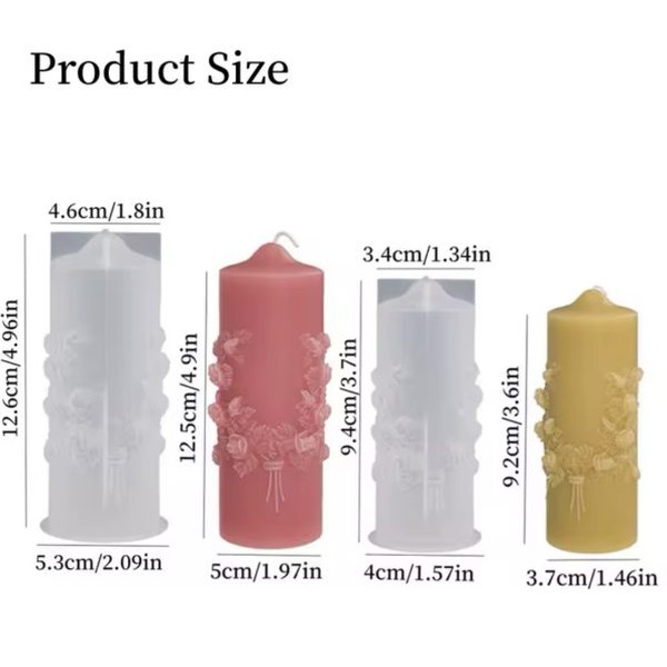 Embossed Cylindrical Rose Form