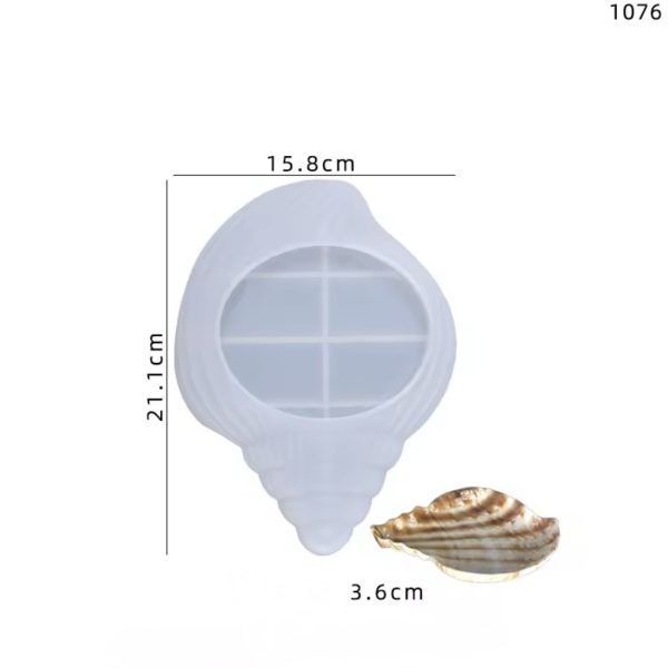 قالب سیلیکونی بشقاب صدف