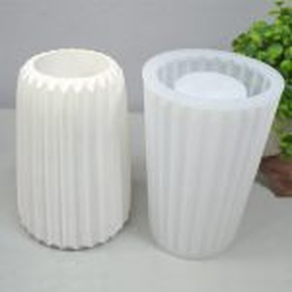 قالب گلدان ۱۵سانتی مدل شیاردار