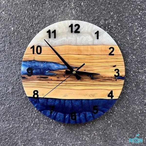 قالب ساعت با اعداد