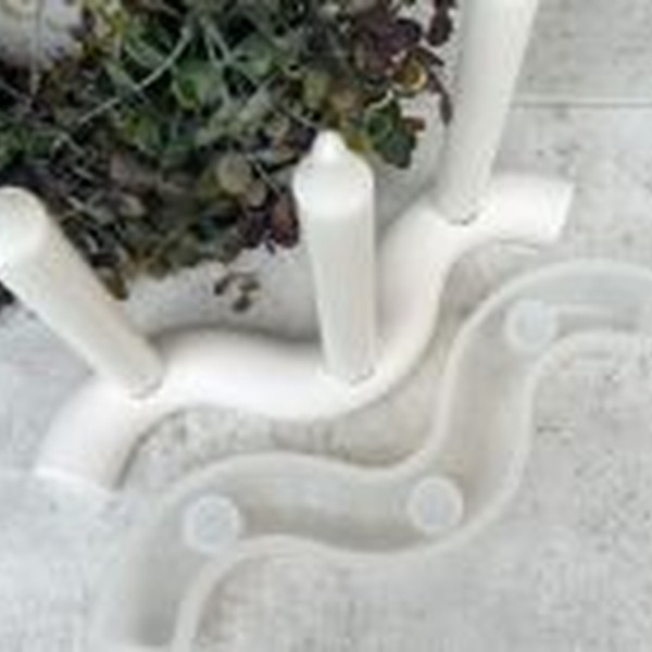 Two Model Spiral Glass Mould