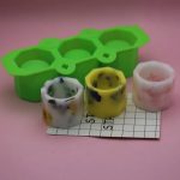 قالب گلدان سه عددی شش ضلعی