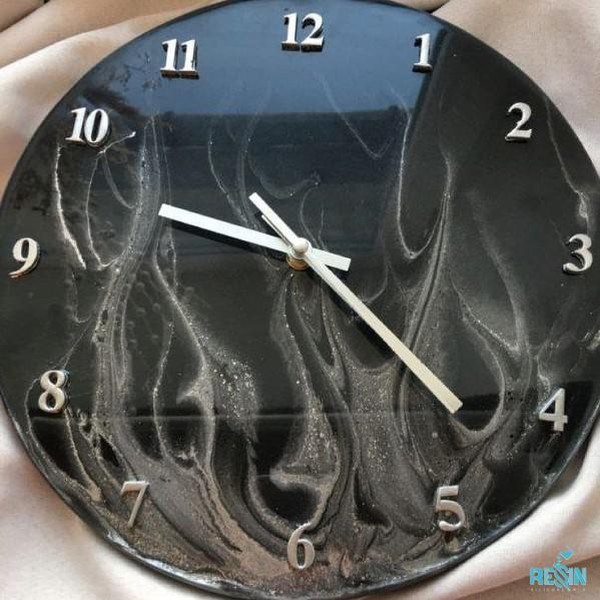 قالب ساعت با اعداد