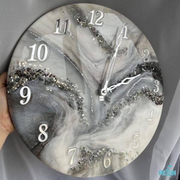 قالب ساعت با اعداد