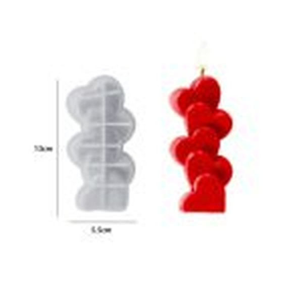 قالب قلب چهارتایی