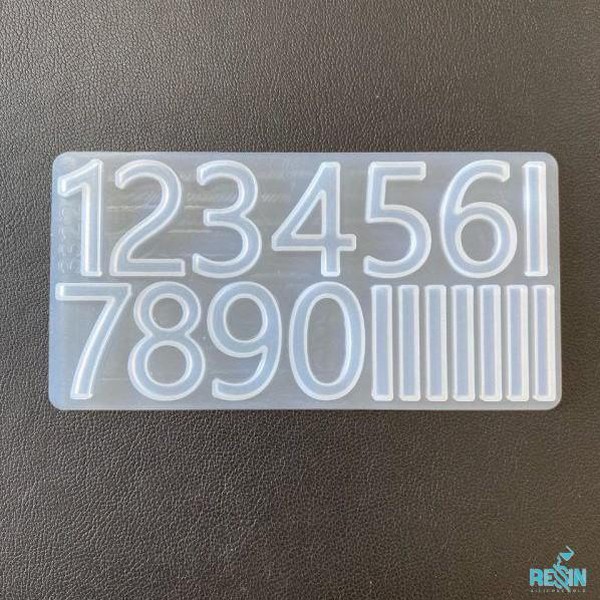 قالب ساعت با اعداد