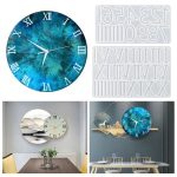 قالب ساعت با اعداد