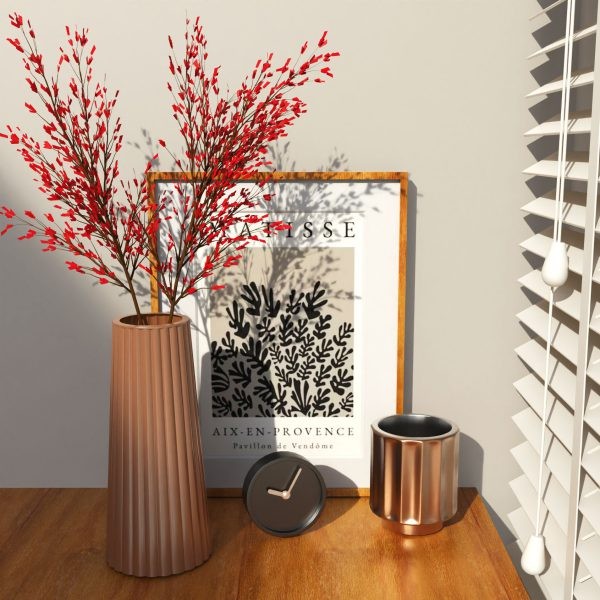 قالب شمع و گلدان شیاردار