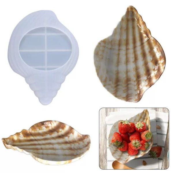 قالب سیلیکونی بشقاب صدف