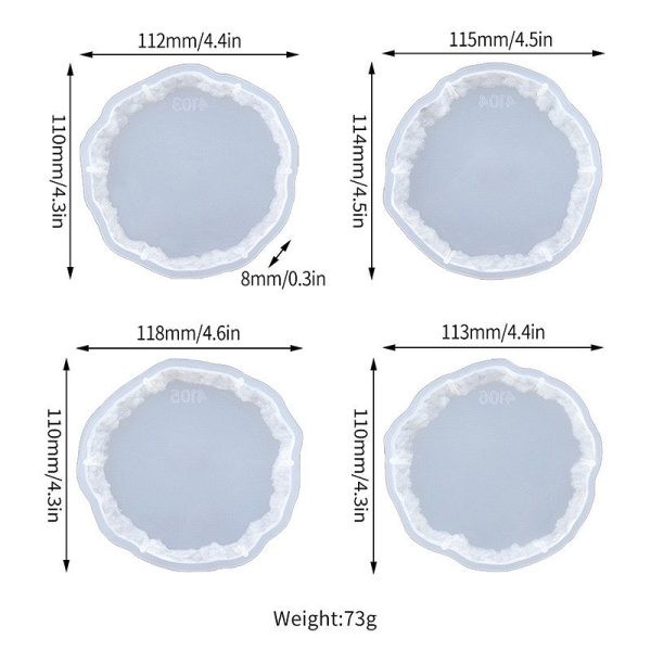 قالب زیرلیوانی عقیق