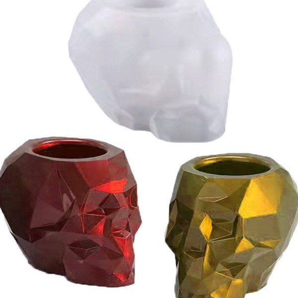 قالب جامدادی و گلدان جمجمه طرح اوریگام