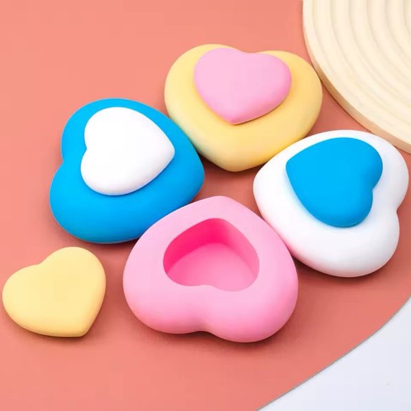 قالب جاجواهری قلب سه بعدی