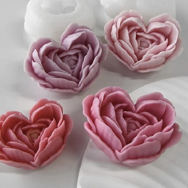 قالب سیلیکونی رز قلبی
