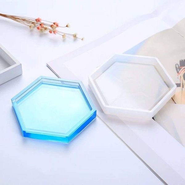 قالب شش ضلعی لبه دار مناسب رزین و بتن