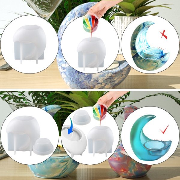 قالب سیلیکونی جاشمعی ماه