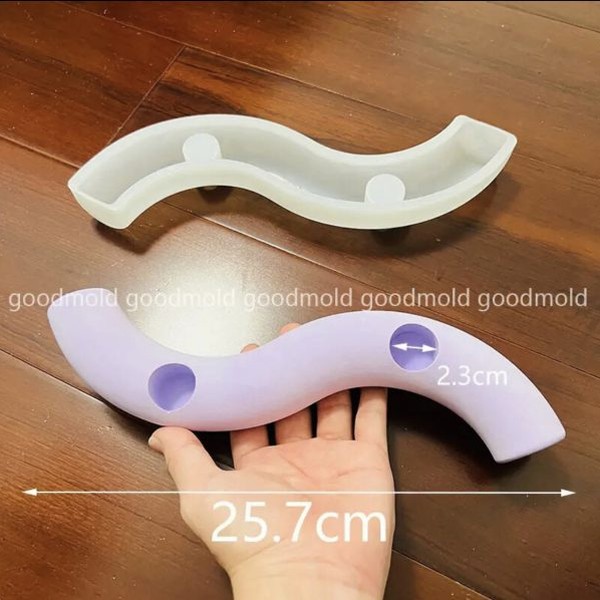 Two Model Spiral Glass Mould