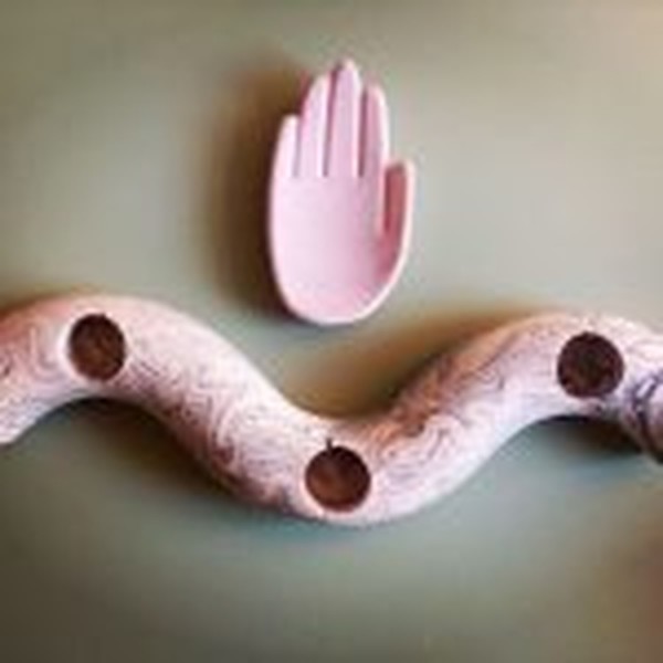 Two Model Spiral Glass Mould