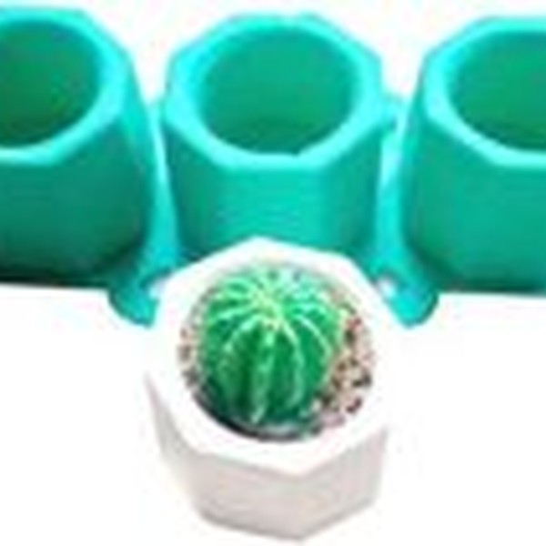 قالب گلدان سه عددی شش ضلعی