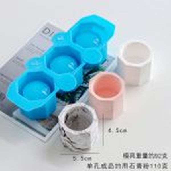 قالب گلدان سه عددی شش ضلعی