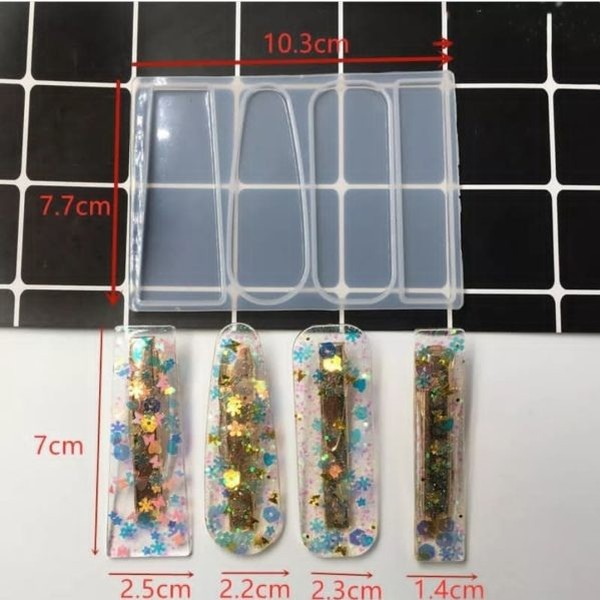 قالب سیلیکونی گیره مو