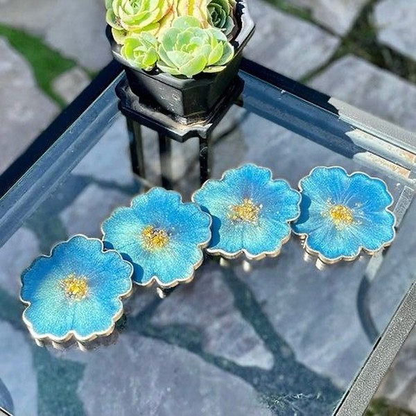 قالب زیرلیوانی گل