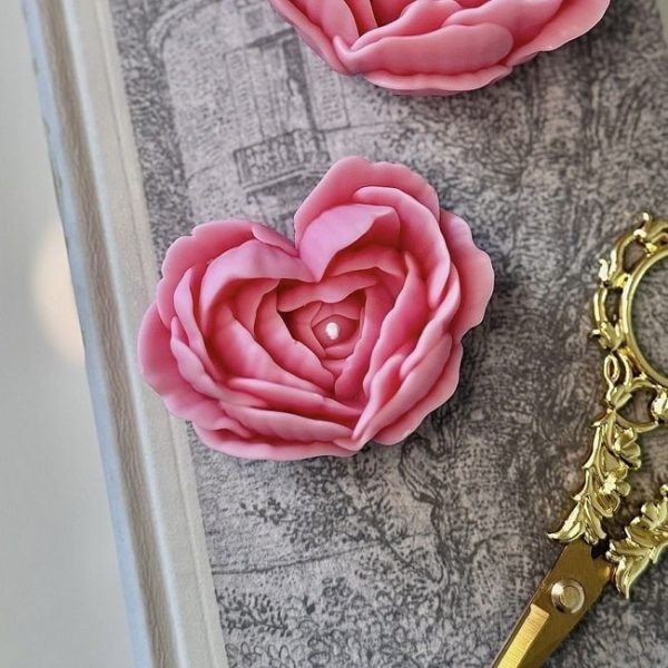 قالب سیلیکونی رز قلبی