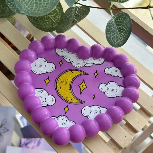 قالب سیلیکونی قلب مرواریدی