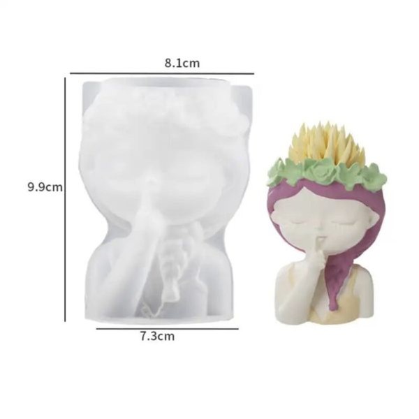 قالب گلدان دختر