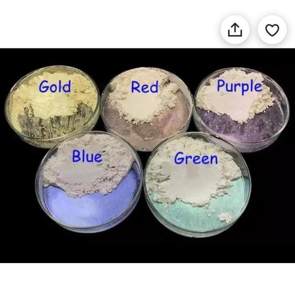 رنگ پودری کروم کهکشانی در ۵ طیف رنگی