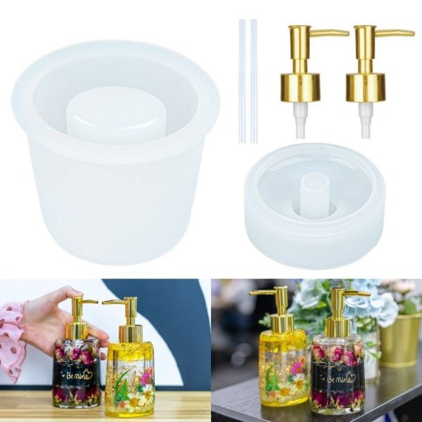 قالب سیلیکونی جامایع و پمپ غلیظ پاش