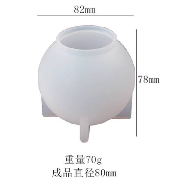 قالب سیلیکونی گوی بزرگ به همراه پایه چو