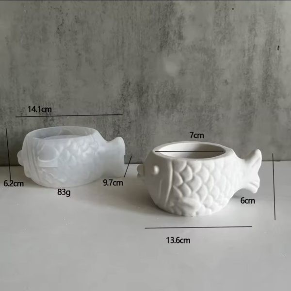 قالب گلدان ماهی