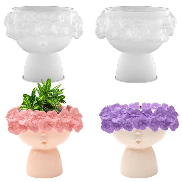 قالب گلدان شکوفه