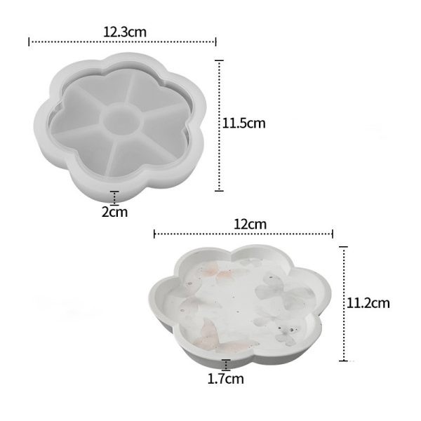 قالب گل لبه دار