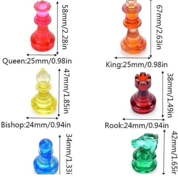 قالب سیلیکونی مهره سه بعدی شطرنج