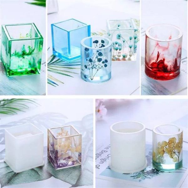 قالب سیلیکونی جامدادی و گلدان در دو مدل